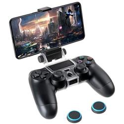 VSEER PS4 Slim Pro Controller Android Phone Clip, 180 Degree Gaming Holder Mount Stand Bracket for Playstation 4 Slim Pro Dualshock Console Wireless Controller