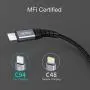 iPhone Fast Charger, CHOETECH USB C Charger 18W PD Wall Charger with 4FT Nylon Braided USB-C to Lightning Cable [MFi Certified] Compatible iPhone SE/11/11 Pro/11 Pro Max/X/XS/XR/8/8+,iPad Pro, AirPods