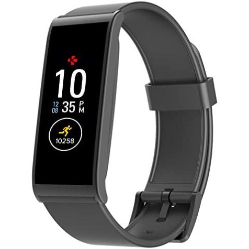 MyKronoz ZeFit4 Fitness Activity Tracker with Color Touchscreen & Smart Notifications - Black/Black