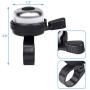 EAONE Silicone Bike Phone Mount with 1 Bike Bell, 360°Rotation Cell Phone Holder for Bike Accessories Adjustable Handlebar Cradle for 4.0"~6.5" Cellphone