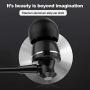 Docooler PTM D11 Wired in-Ear Earphones Stereo Gaming Headset Metal Headphones with in-line Control & Microphone for PSP iPhone iPad Android Smartphones Tablet PC Laptop