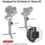 SMALLRIG Monitor Mount Holder for DJI Ronin S & Ronin SC Gimbal Accessories Mounting Plate, w/ 1/4” Thread 3/8” Locating Hole NATO Rail for Magic Arm Handle - 2214