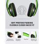 Mpow 059 Bluetooth Headphones Over Ear, Hi-Fi Stereo Wireless Headset, Foldable, Soft Memory-Protein Earmuffs, w/Built-in Mic Wired Mode, for Online Class, Home Office, PC/Cell Phones/TV