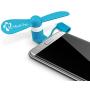 Portable iPhone Fan - Colorful and Powerful 2-in-1 Fans for iPhone/iPad and Android Smartphone/Tablet - 4 Piece - Black/Pink/Blue/Green - Summer 2017 iPhone Accessories