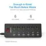 Power Strip,QOLIXM Surge Protector with 6 AC Outlets & 6 USB Charging Ports,1625W/13A,6 Feet Long Extension Cord for Multiple Devices Smartphone Tablet Laptop Computer Power Strip,QOLIXM Surge Protector with 6 AC Outlets & 6 USB Charging Ports,1625W/13A,6 Feet Long Extension Cord for Multiple Devices Smartphone Tablet Laptop Computer