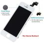 Mobkitfp for iPhone SE Screen Replacement with Camera White for A1662,A1723,A1724, Compatible with iPhone 5SE Screen Replacement Digitizer LCD Touch Display, Pre-Assembled with Camera, Ear Speaker
