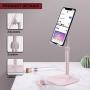 Cell Phone Stand,Phone Holder for Desk Adjustable Tablet Stand Compatible with iPhone and All Smartphone (Rose Gold Pink)