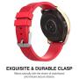 MoKo Band Compatible with Samsung Galaxy Watch 3 41mm/Galaxy Watch 42mm/Galaxy Watch Active/Active 2/Galaxy Gear S2 Classic/Ticwatch E/2/Vivoactive 3, 3-Pack 20MM Silicone Strap - Red&Green&Purple