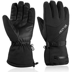 Ski Gloves - VELAZZIO Waterproof Breathable Snowboard Gloves, 3M Thinsulate Insulated Warm Winter Snow Gloves, Fits both Men & Women