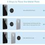 Metal Plate for Phone Car Magnetic Mount 6 Pack,Magnet Holder Disc Replacement Case Sticker with 3M Adhesive for iPhone Magnets Cradle-less Mounts Cell Phone Mini Tablet GPS Stand 2 Rectangle 4 Circle