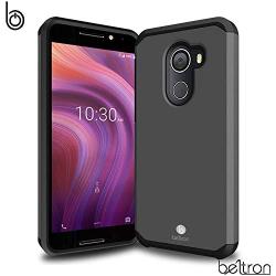 BELTRON Jitterbug Smart2 Case, Slim Protective Phone Cover, Dual Layer Protection Hybrid Rugged Case Case for Jitterbug Smart 2 Easy-to-Use 5.5” Smartphone for Seniors by GreatCall (Gunmetal Grey)