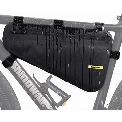 Rhinowalk Bike Frame Bag Bicycle Triangle Bag Waterproof Under Top Tube Bag Front Storage Pack for Road Mountain Cycling