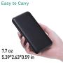 Portable Charger, 【2-Pack】 Ultra-Slim 10000mAh Dual USB Power Bank External Battery Backup Pack, Compatible with iPhone 11/Xs/XR/X/8/7/6S/6 and More Android Smartphones
