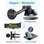 VANMASS Magnetic Phone Car Mount with 6 Powerful Rare-earth Magnets, Durable Aluminium Alloy Structure, Super Sticky Suction Cup, Cell Phone Holder for Car Dashboard Windshield Air Vent, for All Phone VANMASS Magnetic Phone Car Mount with 6 Powerful Rare-earth Magnets, Durable Aluminium Alloy Structure, Super Sticky Suction Cup, Cell Phone Holder for Car Dashboard Windshield Air Vent, for All Phone