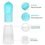 Dog Water Bottle Portable Pet Water Bottle Leak Proof Dog Water Dispenser, Lightweight Dog Travel Water Bottle Bowl for Walking BPA Free 15 OZ (Blue) …