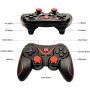 Phone Game Controller, T3 Bluetooth Joystick Wireless Gamepad Game Controller Joystick Gaming Controller for Android for iOS Mobile Phones PC Game Handle-Black with USB-