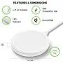 Belkin Boost Up Wireless Charging Pad 10W – Wireless Charger for iPhone Xs, XS Max, XR, X, 8, 8+ / Samsung Galaxy S10, S10+, S10e, S9, Note9 and More (White) (Renewed)