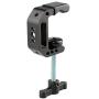 CAMVATE C-Clamp with 1/4 and 3/8 Thread Hole for Camera Monitor(Black T-Handle)