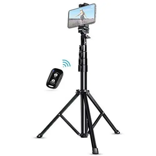 Selfie Stick Tripod, UBeesize 51" Extendable Tripod Stand with Bluetooth Remote for iPhone & Android Phone, Heavy Duty Aluminum, Lightweight Selfie Stick Tripod, UBeesize 51" Extendable Tripod Stand with Bluetooth Remote for iPhone & Android Phone, Heavy Duty Aluminum, Lightweight