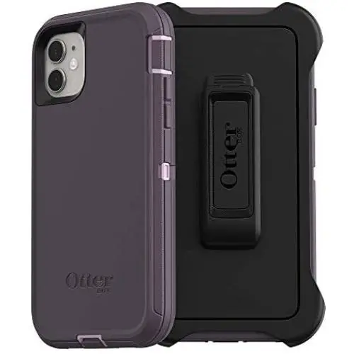 OtterBox DEFENDER SERIES SCREENLESS EDITION Case for iPhone 11 - PURPLE NEBULA (WINSOME ORCHID/NIGHT PURPLE)