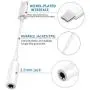 Google Pixel 2 Dongle Headphone Jack Adapter Type C to 3.5mm, [2-Pack] Aux Converter w/Realtek DAC Hi-res Chipset for Google Pixel Pixel 4 3 2 XL/ S10 S9 Plus/Pad Pro/Mate 30 20 Pro and More (White)