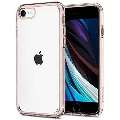 Spigen Ultra Hybrid [2nd Generation] Designed for Apple iPhone SE 2020 Case/Designed for iPhone 8 Case (2017) / Designed for iPhone 7 Case (2016) - Rose Crystal