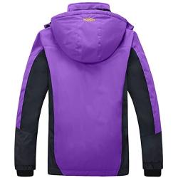 Wantdo Womens Mountain Waterproof Ski Jacket Windproof Rain Jacket Winter Warm Snow Coat