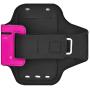 EDX Running Armband Phone Holder for Men & Women, with and Without LED, Compatible with iPhone and Galaxy Smartphones, LED Pink