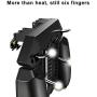 One Controller Wireless Adapter for Helper Mobile Phone Multi-Function Gamepade Radiator Handle Water-Cooled Fan Six Fingers PUGB Handle Power Bank-1200mAh-,