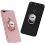 Cat Finger Phone Holder Durable, Phone Cat Ring for Magnet Car Mount, Ring Holder Compatible for iPhone XS/XS Max/XR and other Phones (2 Pack, Black/Rose Gold)