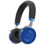 JuniorJams Volume Limiting Headphones for Kids 3+ Protect Hearing – Foldable & Adjustable Bluetooth Wireless Headphones for Tablets, Smartphones, PCs – 22-Hour Battery Life by Puro Sound Labs, Blue