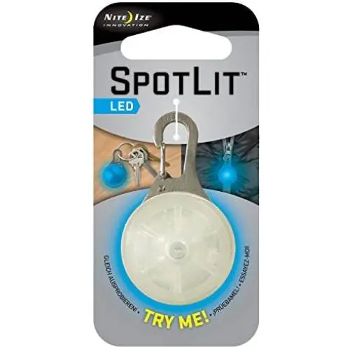 Nite IZE SpotLit Clip-On LED Light with Carabiner, Weather Resistant Nite IZE SpotLit Clip-On LED Light with Carabiner, Weather Resistant