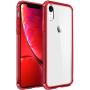 Mkeke Compatible with iPhone XR Case,Clear Anti-Scratch Shock Absorption Cover Case for iPhone XR Red