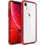 Mkeke Compatible with iPhone XR Case,Clear Anti-Scratch Shock Absorption Cover Case for iPhone XR Red