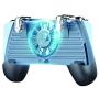 OMKUY Mobile PUBG Game Controller Trigger Gamepad L1R1 Joystick Handle Grip Cell Phone for 4.5~7" Android iOS Smartphone