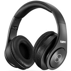 Bluetooth Headphones Wireless,Tuinyo Over Ear Stereo Wireless Headset 35H Playtime with deep bass, Soft Memory-Protein Earmuffs, Built-in Mic Wired Mode PC/Cell Phones/TV-Black