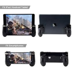 Mobile Game Controller for iPad, COCASES Sensitive Shoot Aim Tablet Gamepad Trigger Button for PUBG, Upgraded Version Compatible 4.5-12.9 inch Tablet & Smartphone