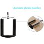 Tripod Mount Adapter, Walway Universal Cell Phone Clip Holder Camera Bracket Smartphone Attachment for iPhone 8/8 Plus/ 7/7 Plus/ 6/ 6S/ 6 Plus/ 5/ 5S/ 5C Samsung Galaxy S7 S6 S5 S4 S3 S2 and More