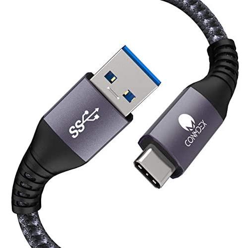 [Upgrade] USB Type C Cable Up to 10Gbps, 2-Pack 3A Fast Charging Sync Data Cord, CONMDEX USB-C 3.1 Gen 2 to USB-A Transfer Charger Cable Compatible with Samsung Galaxy S10/S9/S8 Note 9/8, 3.3FT