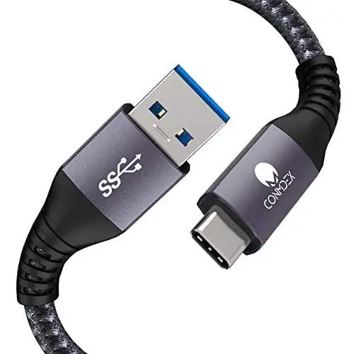 [Upgrade] USB Type C Cable Up to 10Gbps, 2-Pack 3A Fast Charging Sync Data Cord, CONMDEX USB-C 3.1 Gen 2 to USB-A Transfer Charger Cable Compatible with Samsung Galaxy S10/S9/S8 Note 9/8, 3.3FT