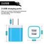 Charging Block Brick, USB Plug, NonoUV 4Pack Dual Port USB Wall Charger Travel Adapter Box Compatible with iPhone 11 Pro Max XR XS X 8 7 6 6S Plus, iPad, Samsung Galaxy S20 S10 S9 S8 Note 10 9 8 A50
