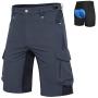 Ally Mens Mountain Bike Shorts Padded MTB Shorts Baggy Cycling Bicycle Bike Shorts with Padding Wear Relaxed Loose-fit