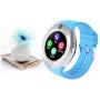 ZEERKEER Smart Watch for Android Phones and iOS Phones Bluetooth Smartwatch with Pedometer/Sleep Monitoring/Smart Reminder/Music Playing/Bluetooth Phone Calling for Men Women(Blue)