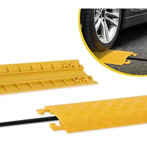 Durable Cable Ramp Protective Cover - 2,000 lbs Max Heavy Duty Drop Over Hose & Cable Track Protector, Safe in High Walking Traffic Areas - Cable Concealer for Outdoor & Indoor Use - Pyle PCBLCO19 Durable Cable Ramp Protective Cover - 2,000 lbs Max Heavy Duty Drop Over Hose & Cable Track Protector, Safe in High Walking Traffic Areas - Cable Concealer for Outdoor & Indoor Use - Pyle PCBLCO19