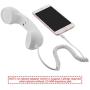 CM Vintage Retro Telephone Handset Cell Phone Receiver MIC Microphone for Cellphone Smartphone, 3.5 mm Socket (White)