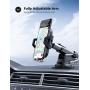 Dashboard Car Phone Holder Mount - Lamicall Dash & Windshield Suction Phone Mount Stand for Car with Extendable Arm, Universal Compatible with iPhone 11 Pro Xs Max XR X 8 7 6 Plus, 4-6.5 Smartphones