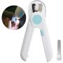 Patas Lague Dog Nail Clippers Cat Clippers and Trimmer Nail Clipper for Small Dog with LED Light, Safety Nail Clipper Razor Sharp Blade Hidden Nail File, Professional Grooming Tools