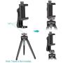 Neewer Smartphone Holder Vertical Bracket with 1/4-inch Tripod Mount - Phone Clip Tripod Adapter for iPhone X 8 7 Plus 7 6 Plus, Samsung S8 S7 S6 and Other Phones Within 1.9-3.9 inches Width (Black)