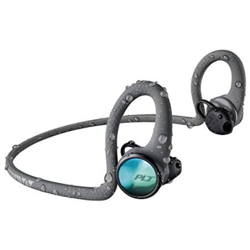 Plantronics BackBeat FIT 2100 Wireless Headphones, Sweatproof and Waterproof In Ear Workout Headphones, Grey - 212201-99