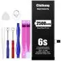 Battery fit iPhone 6s 2500mAh, Replacement Battery with High Capacity for iPhone 6s with Full Remove Tool Kit (Only for 6s) New Battery fit iPhone 6s 2500mAh, Replacement Battery with High Capacity for iPhone 6s with Full Remove Tool Kit (Only for 6s) New